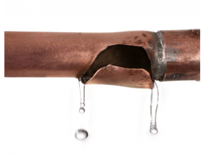 leaky pipe - get a home warranty